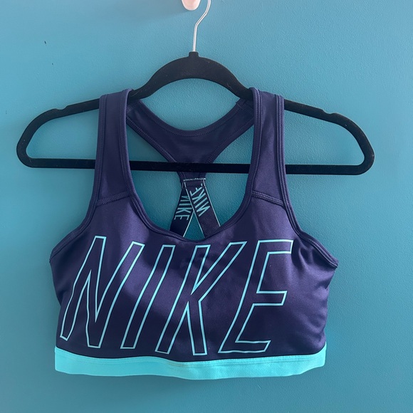 Nike Other - Nike Blue Sports Bra with Teal Lining
